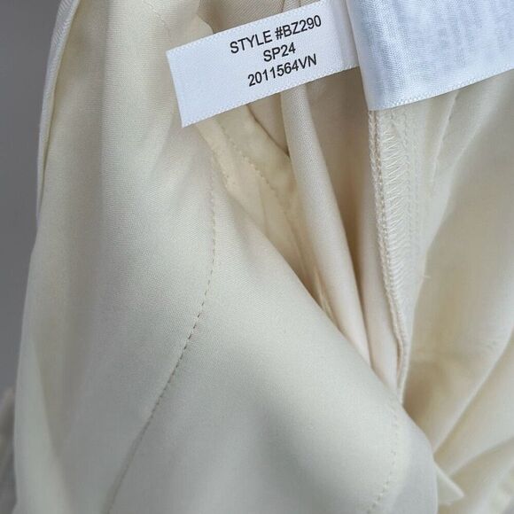 NWT J. Crew Womens Ivory High Rise Essential Wide Leg Pant Size 12P - Picture 14 of 15